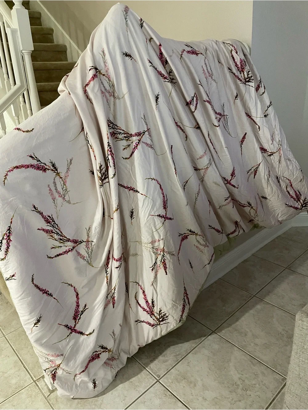 Ted Baker king tan and Sage Botanical Comforter with two pillow cases